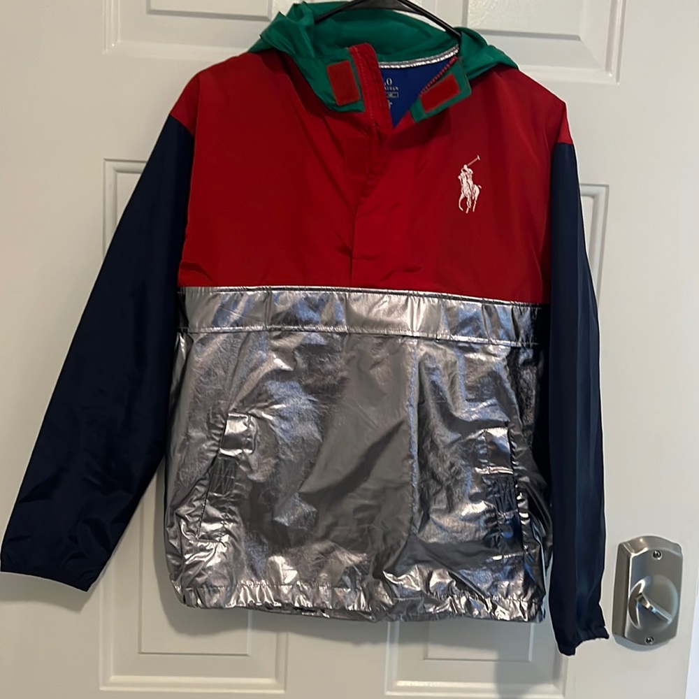 Ralph Lauren Polo Boys Pullover Windbreaker Large 14/16  Excellent Condition $50